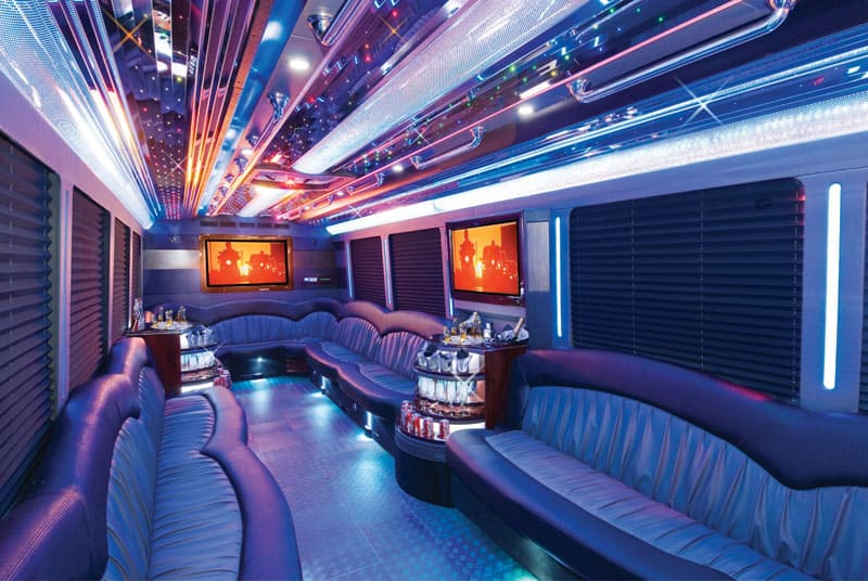 Jacksonville 20 Passenger Party Bus Interior