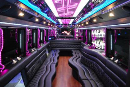 Jacksonville 50 Passenger Party Bus Interior