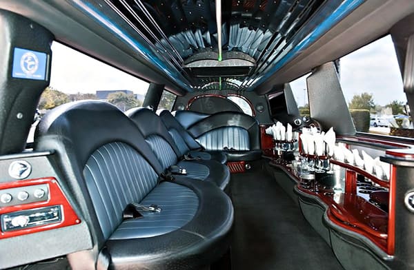 Jacksonville Lincoln Stretch Limos Interior